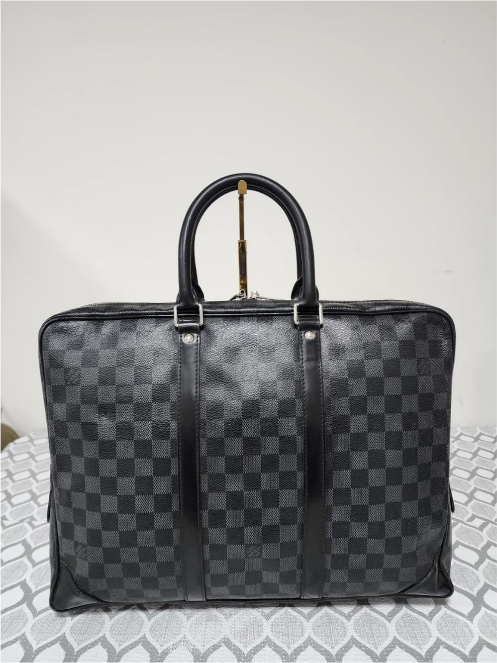 Louis Vuitton Damier Graphite Top Handle Bag Black/Grey